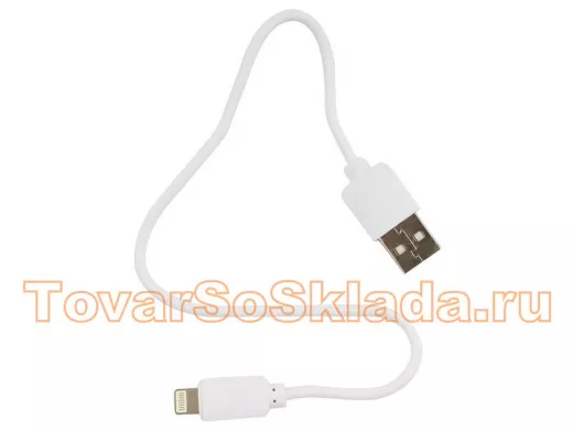 Шнур USB / Lightning (iPhone) Гарнизон GCC-USB2-AP2-0.3M-W AM/Lightning, 0.3м, белый,