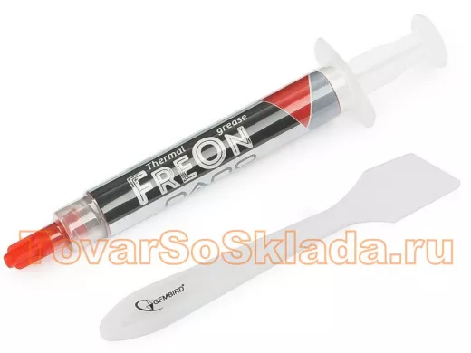 Термопаста Gembird FreOn Nano GF-31-1.5 для радиаторов, 1,5 г, шприц GF-31-1.5