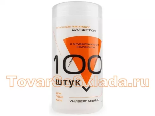 KBU-100 Салфетки для комп. техники в банке, 100 шт. KBU-100