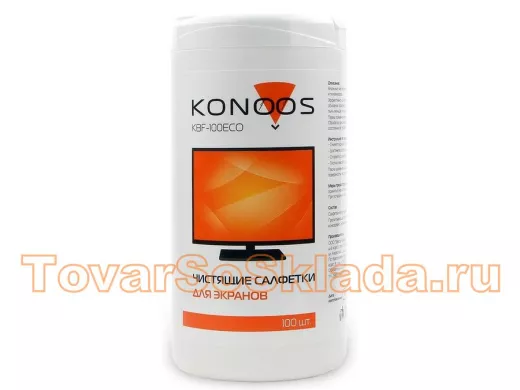 KBF-100ECO Салфетки для ЖК-экранов в банке, 100 шт. KBF-100ECO