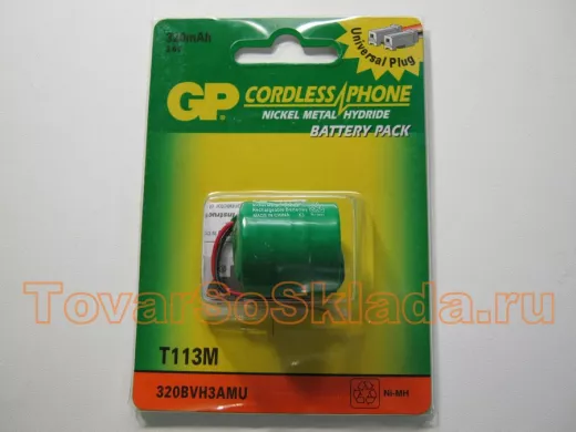 Аккумуляторы  GP T-113M (320mA 3.6V) Ni-Mh