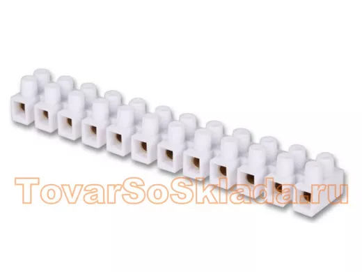 Клеммная винтовая колодка Терминал 12-полюсная. Для провода 12мм.кв. 1шт