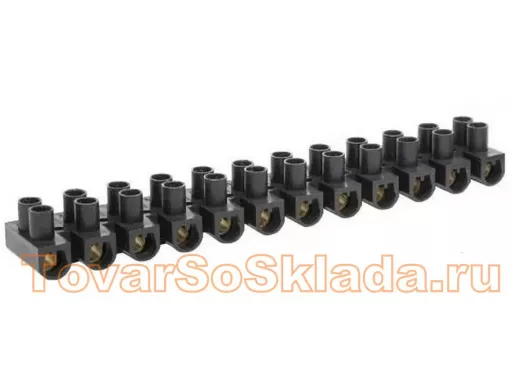 Клеммная винтовая колодка Терминал 12-полюсная. Для провода 14 мм.кв.1 шт.