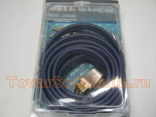 Шнур СКАРТ / 6тюльпанов  2м , плоский, контакты покрытые золотом BW3009 (шт.)