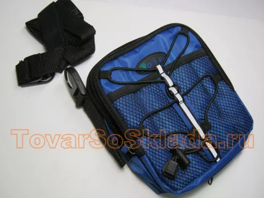 BB1508/2  Сумка для СD - плеера и 8 дисков , синего/черного цвета с сеткой