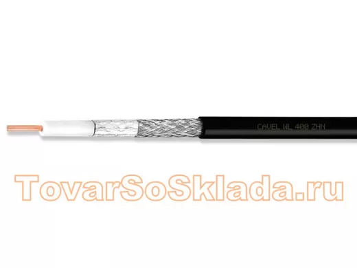 WL 400ZH N негорючий кабель 50 Ом LOW LOSS для  WI-FI,RF, 3G, 4G, LTE CAVEL ITALY 100м аналог RG-213