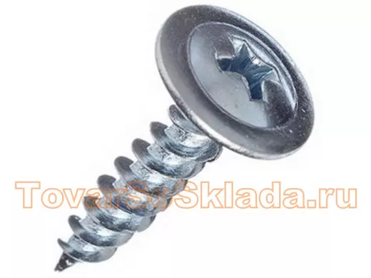 Саморезы 4,2х19 полусфера-прессшайба, цинк (10000 шт)  в упаковке 10000шт, вес 1шт г, цена за 1шт