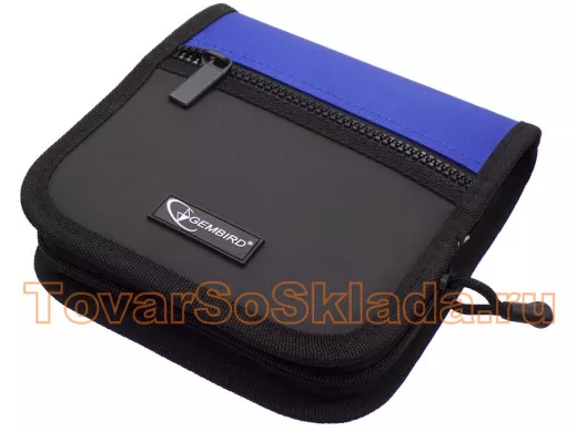 Портмоне CW-С24 на 24 CD, карман, кож.зам.+ткань