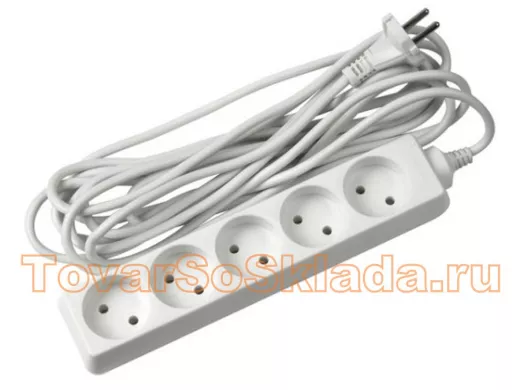 Сетевой удлинитель  JaZZway  E075-05-700 (5 роз.7 м) 7А, Макс.нагрузка 1500Вт