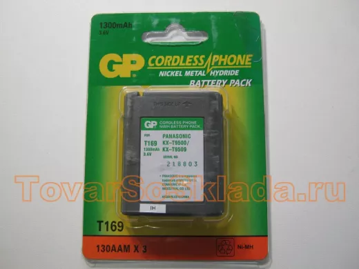 Аккумуляторы  GP T-169 (1300mA 3.6V)