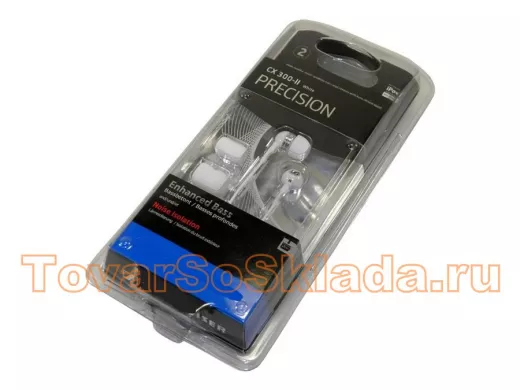 Наушники Sennhsr, Precision Enhanced Bass CX 300-2, белые (079)