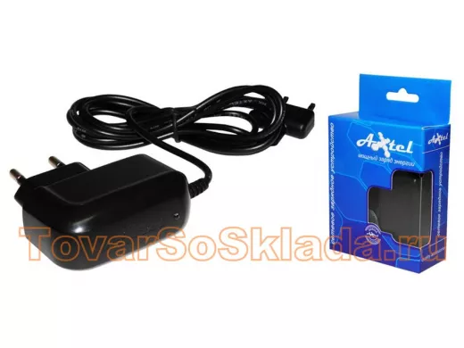 Сетевое зарядное устройство для  SAMSUNG G600/D880, Axtel, в коробке, чёрное