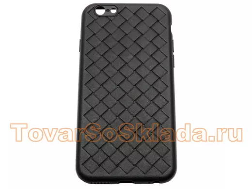 Чехол Xiaomi Redmi Note 4X, силиконовый, плетёный, чёрный
