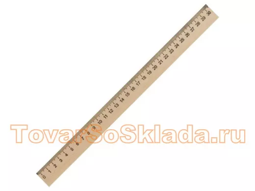Линейка деревянная 30 см, 