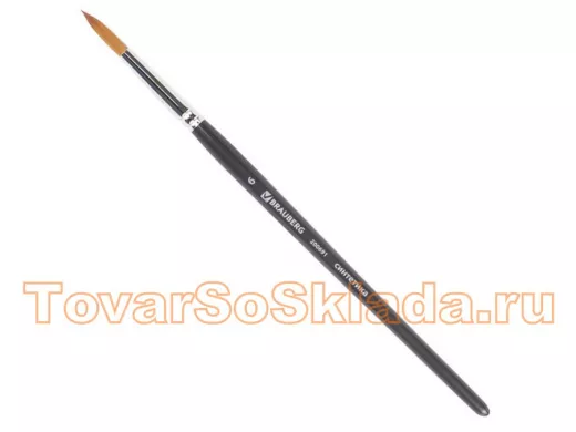Кисть художественная проф. "BR-80182" ART CLASSIC, синтетика мягкая под колонок, кругл, № 6, кор руч
