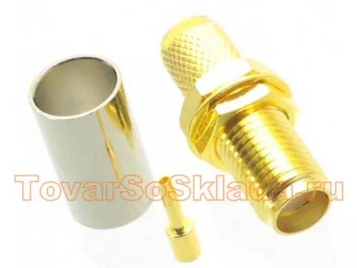Разъём SMA мама обжимной RG-8X, 5D
