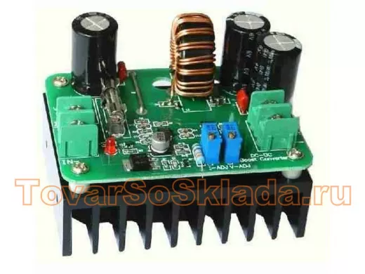 Модуль DC-DC повышающий вход 10-60В выход 12-80В с регулятором тока до 10А, 600Вт  