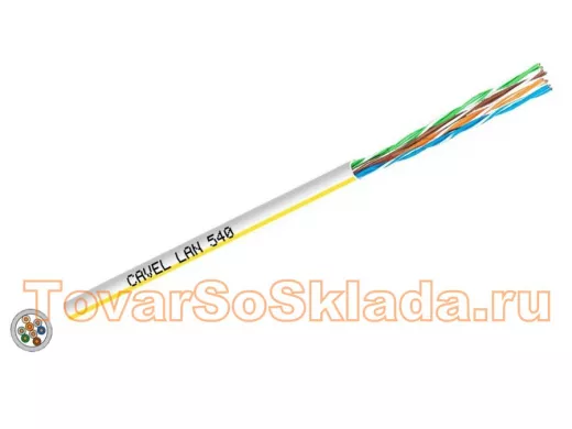 Кабель UTP витая пара  CAVEL LAN540  Кабель UTP 5е кат. 300м  UTP-300 MHz  ITALY