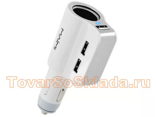 Автомобильный адаптер HOCO MAIMi MCC302 (3100mA,5V)