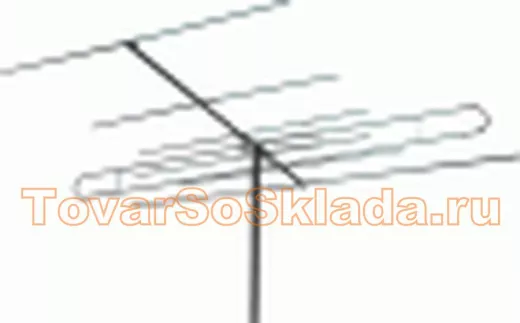 Антенна Дельта АТКГ -2.1.1,5.1 наружная коллективная (трубы + пакетик) 1 и 5 каналы телевизионная