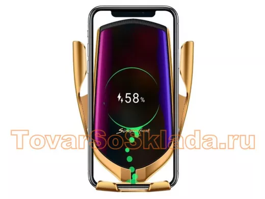 Автодержатель  TDS TS-CAA06 (R1) для смартфонов + беспроводное ЗУ