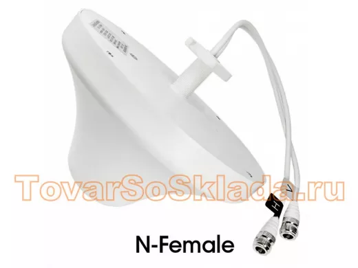 Антенна   3дБ потолочная МИМО 800 4G,900 GSM,1800 4G,2100 3G,2600 4G,Wi-Fi  OT-GSM06 MIMO, 2хN