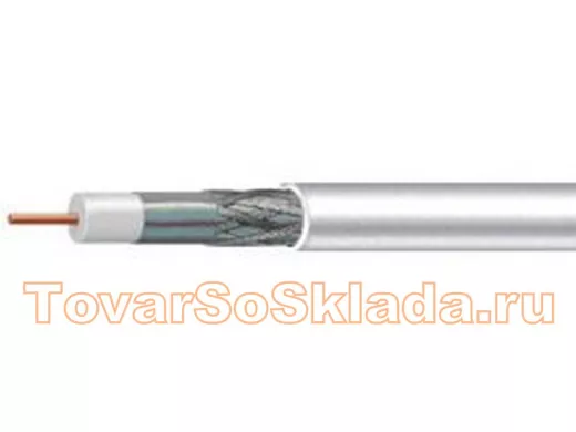 Mediaflex RG6 M660BV 1,02 mm CCS, оплетка 64x0,12 mm AL, оболочка PVC белый, бухта 305 м