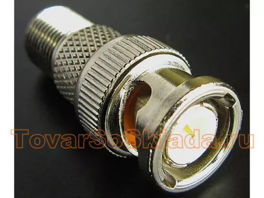 Переходник BNC-штекер / F-гнездо   B-153