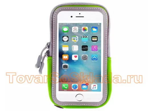Орбита OT-SMH10 Зеленый чехол-нарукавник для смартфона