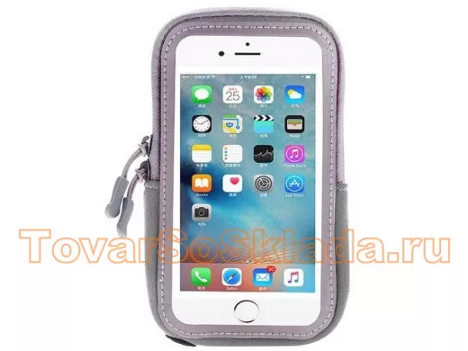 Орбита OT-SMH10 Серый чехол-нарукавник для смартфона