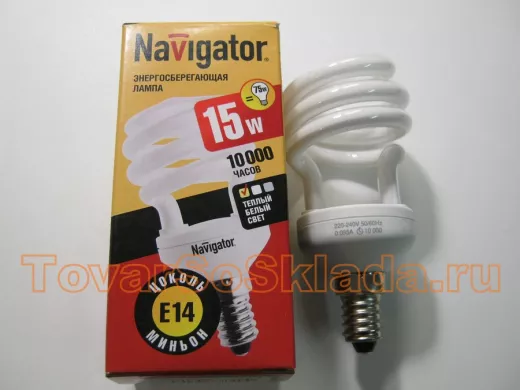 Лампа Navigator 94 043 NCL-SH10-15-827-E14